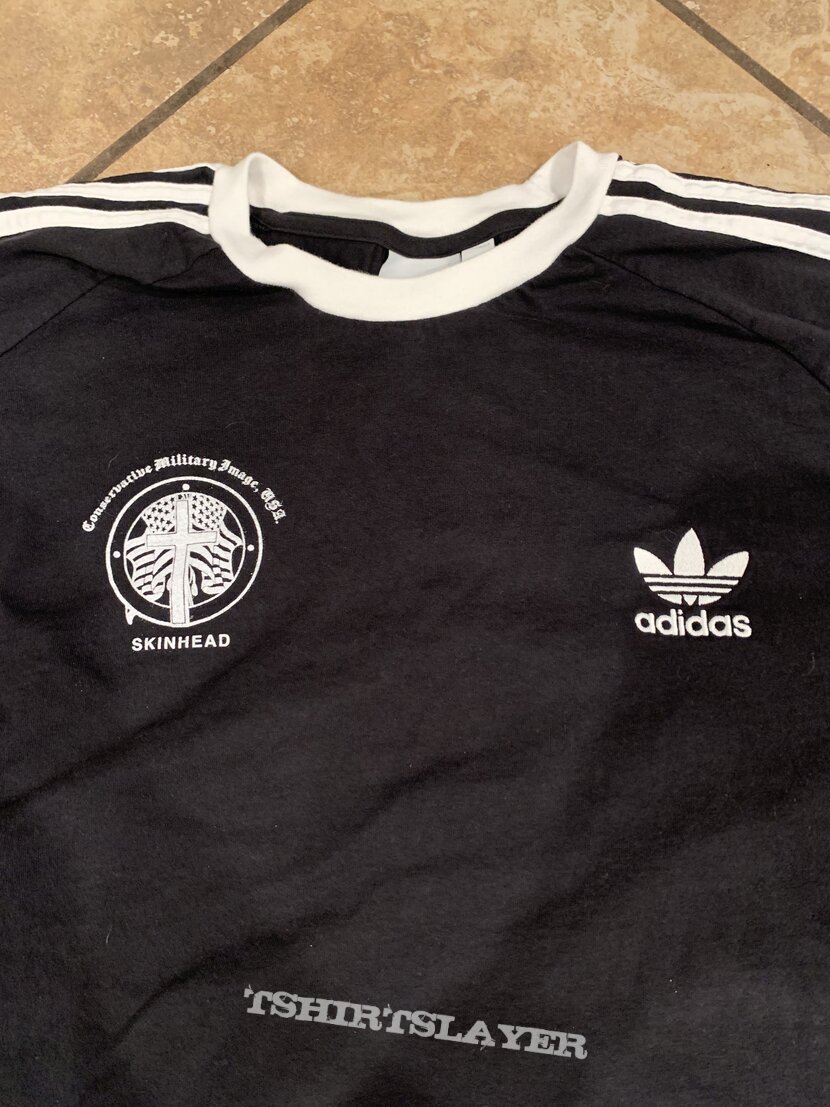 Conservative Military Image Adidas 3 Stripes Tee