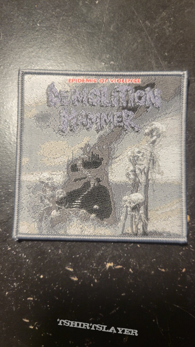 Demolition Hammer Epidemic of Violence Woven Patch