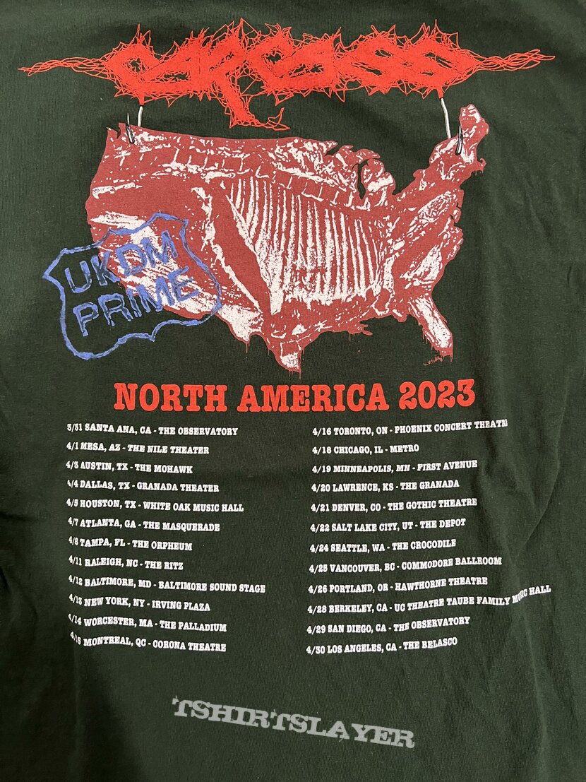 Carcass Tour 2023 Shirt Carcass Tour 2023 Shirt