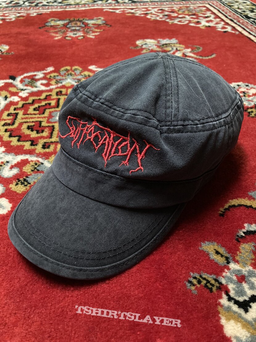 Suffocation - Red Logo Military Cap - 1995