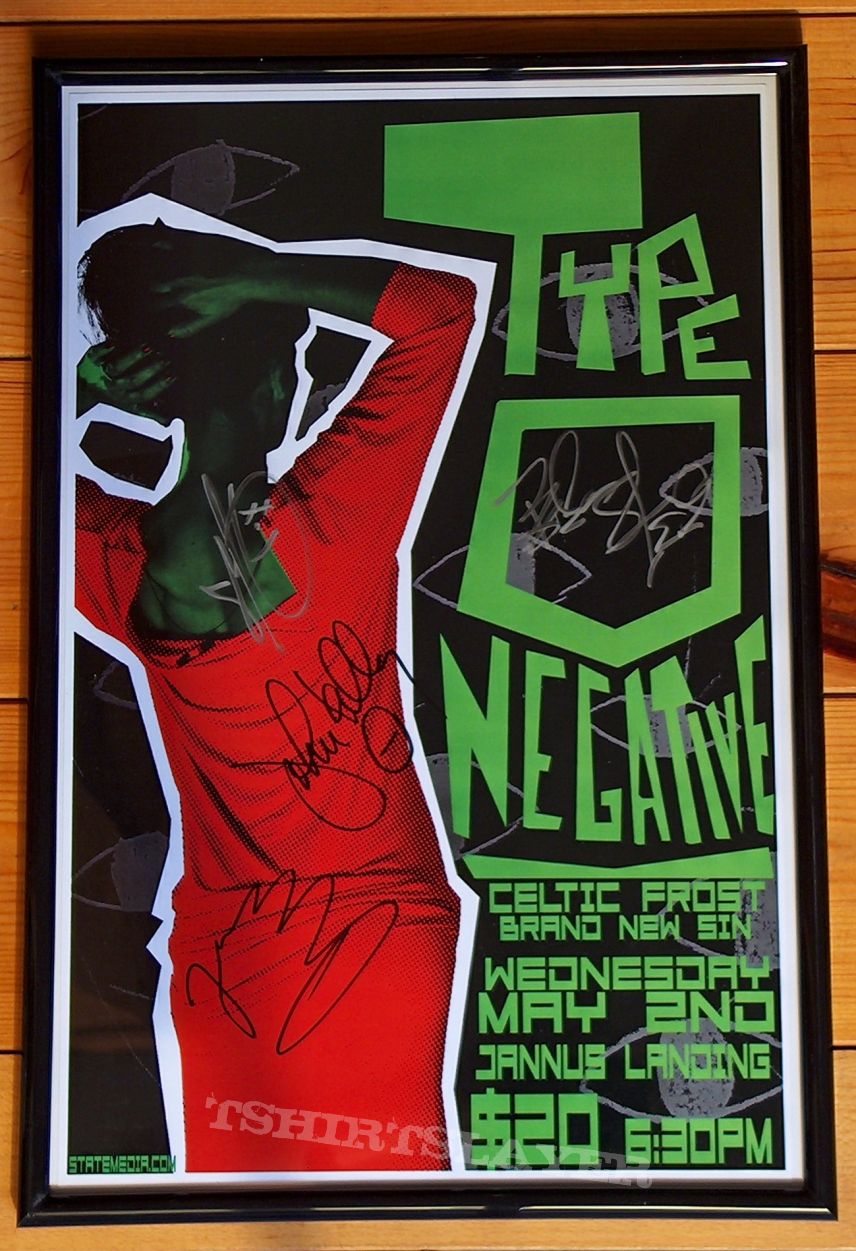 Type O Negative - Signed Concert Poster
