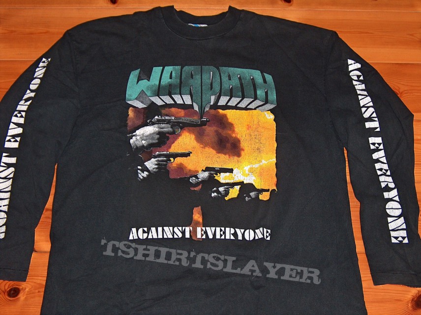 Warpath - Against Everyone Black Tour Longsleeve