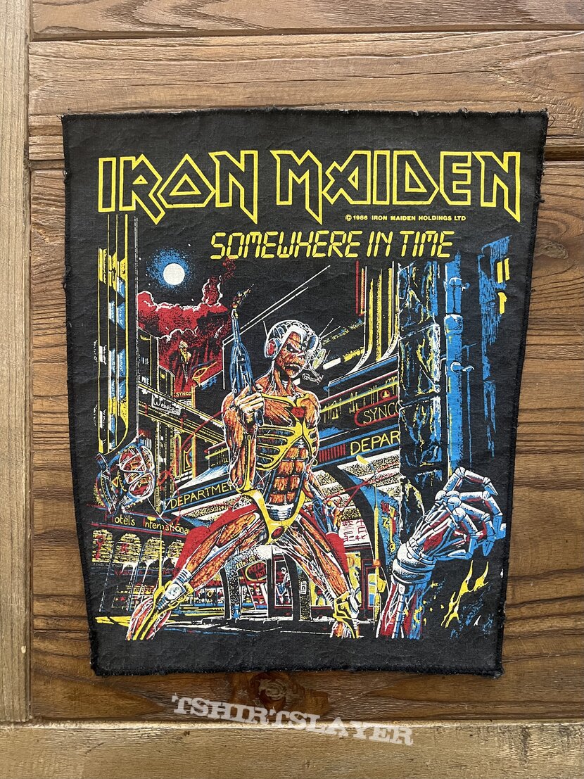 Iron Maiden somewhere in time backpatch