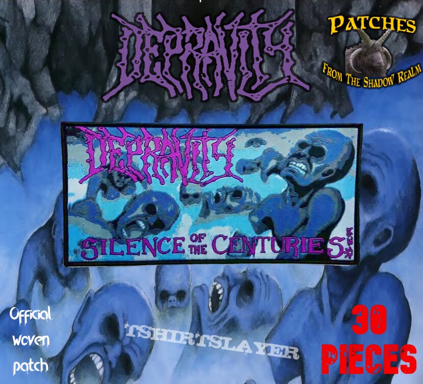 Official Depravity Silence Of The Centuries strip patches 