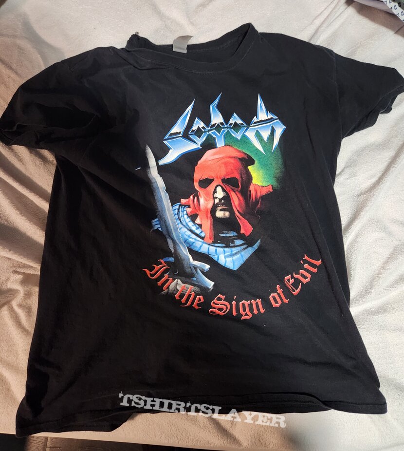 Sodom, Sodom in the sign of evil T shirt TShirt or Longsleeve ...