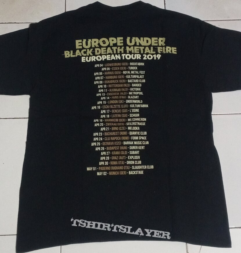 Suffocation European tour 2019 shirt