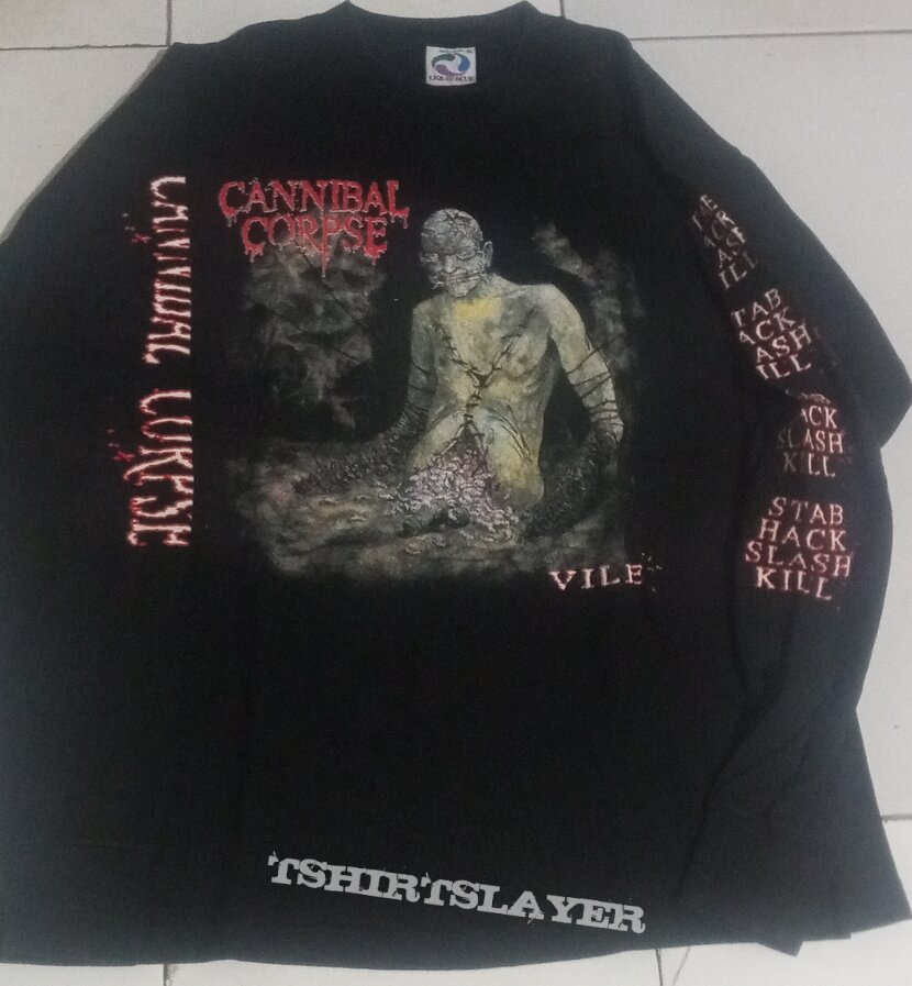 Cannibal corpse vile US Tour LS | TShirtSlayer TShirt and