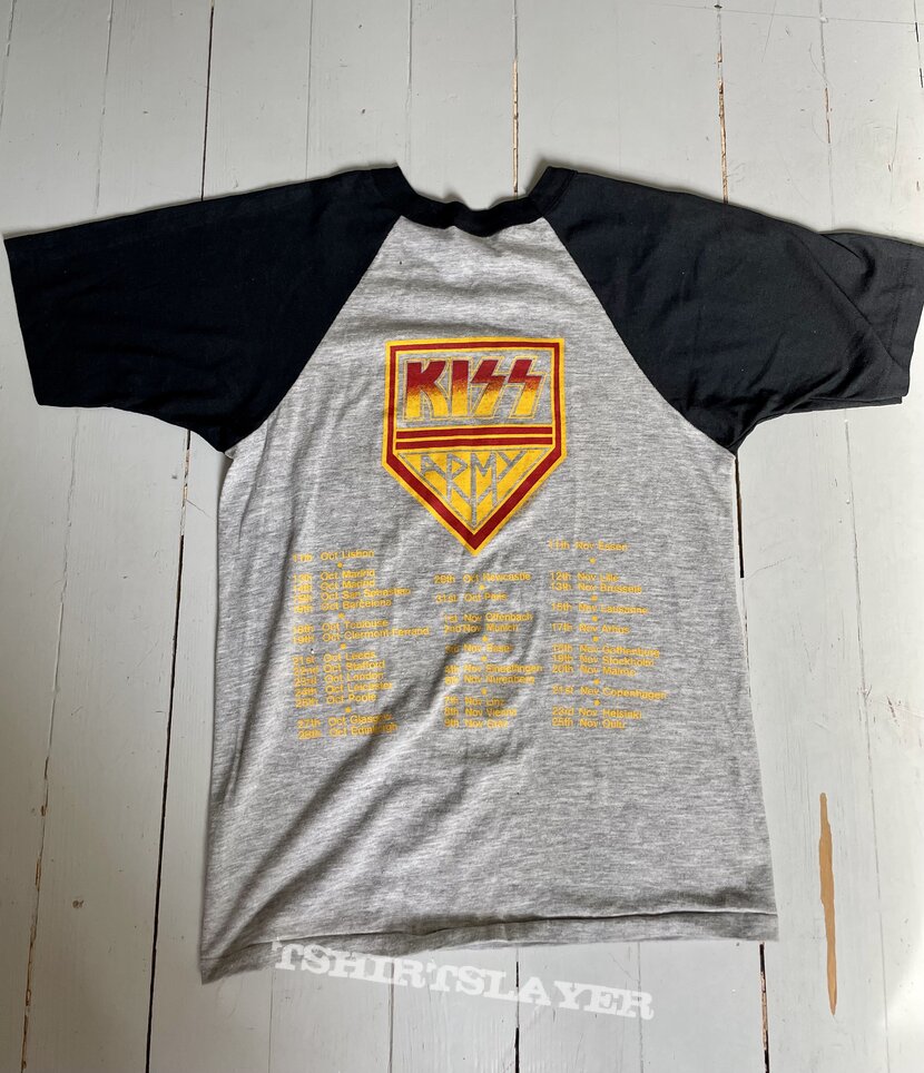 Kiss World tour 83-83 raglan shirt