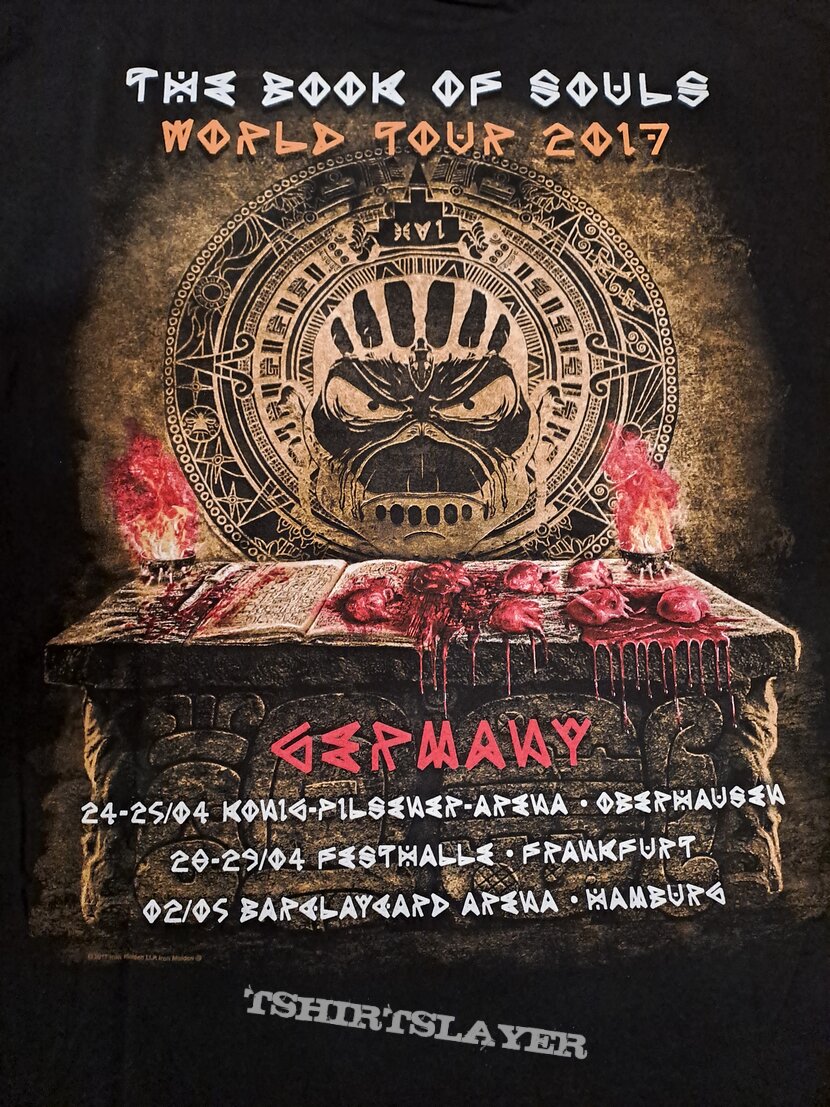 Iron Maiden The Book Of Souls Tour 2017, German Event Shirt