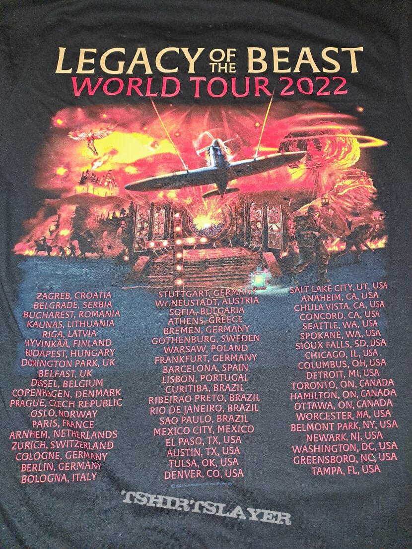 Iron Maiden Legacy Of The Beast World Tour 2022