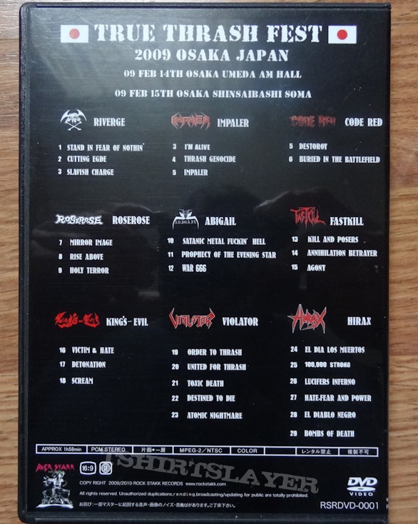 Other Collectable - True Thrash Fest 2009 DVD