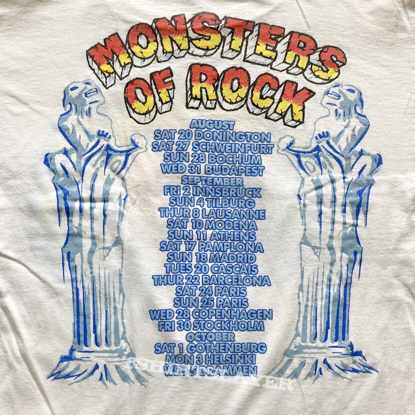 Iron Maiden Monsters of Rock 1988 Tour Shirt