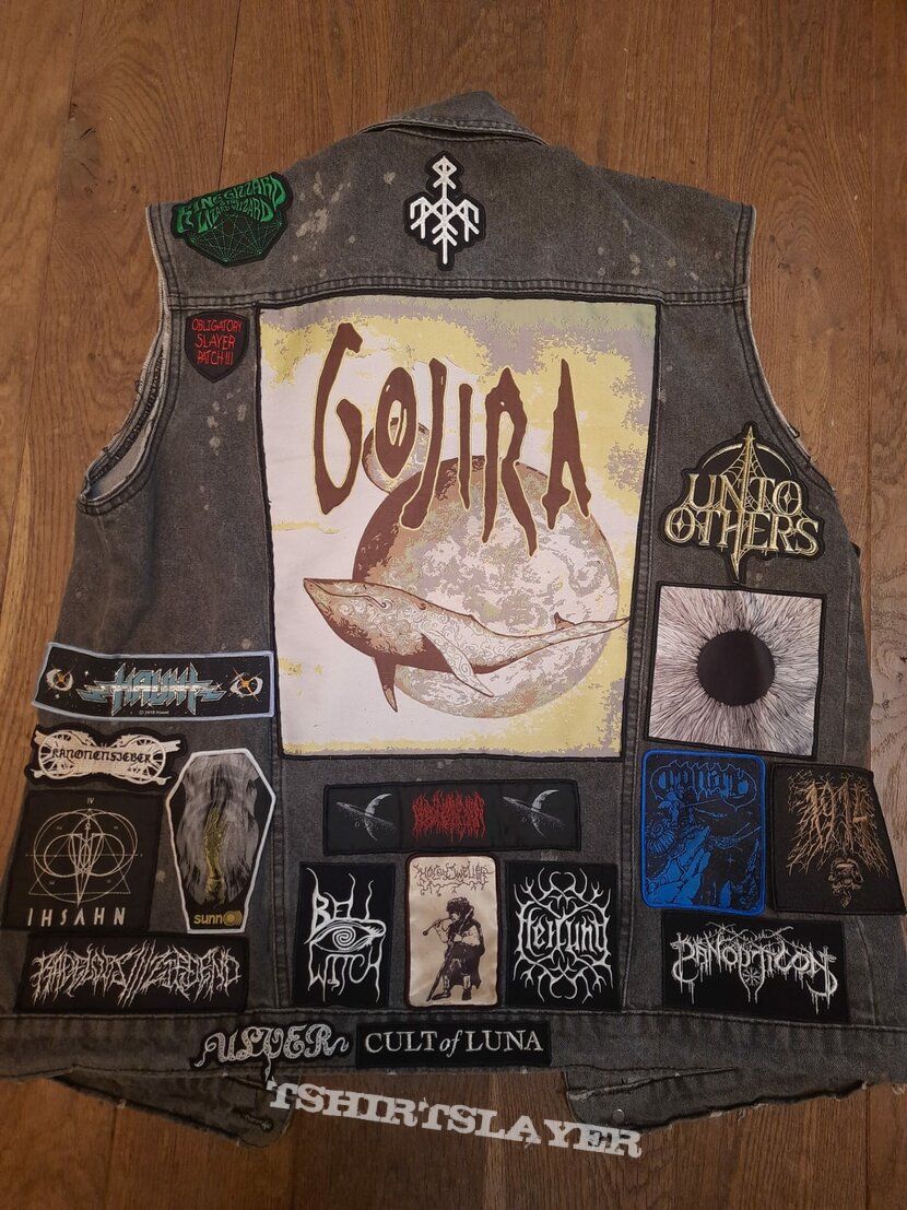 Got slayer, skillet and gojira patches today. I have four more still on the  way. : r/BattleJackets