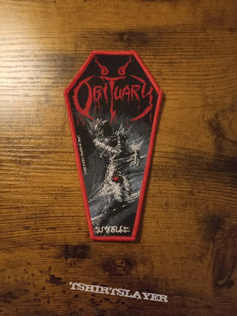 Obituary - Cause of Death, woven patch