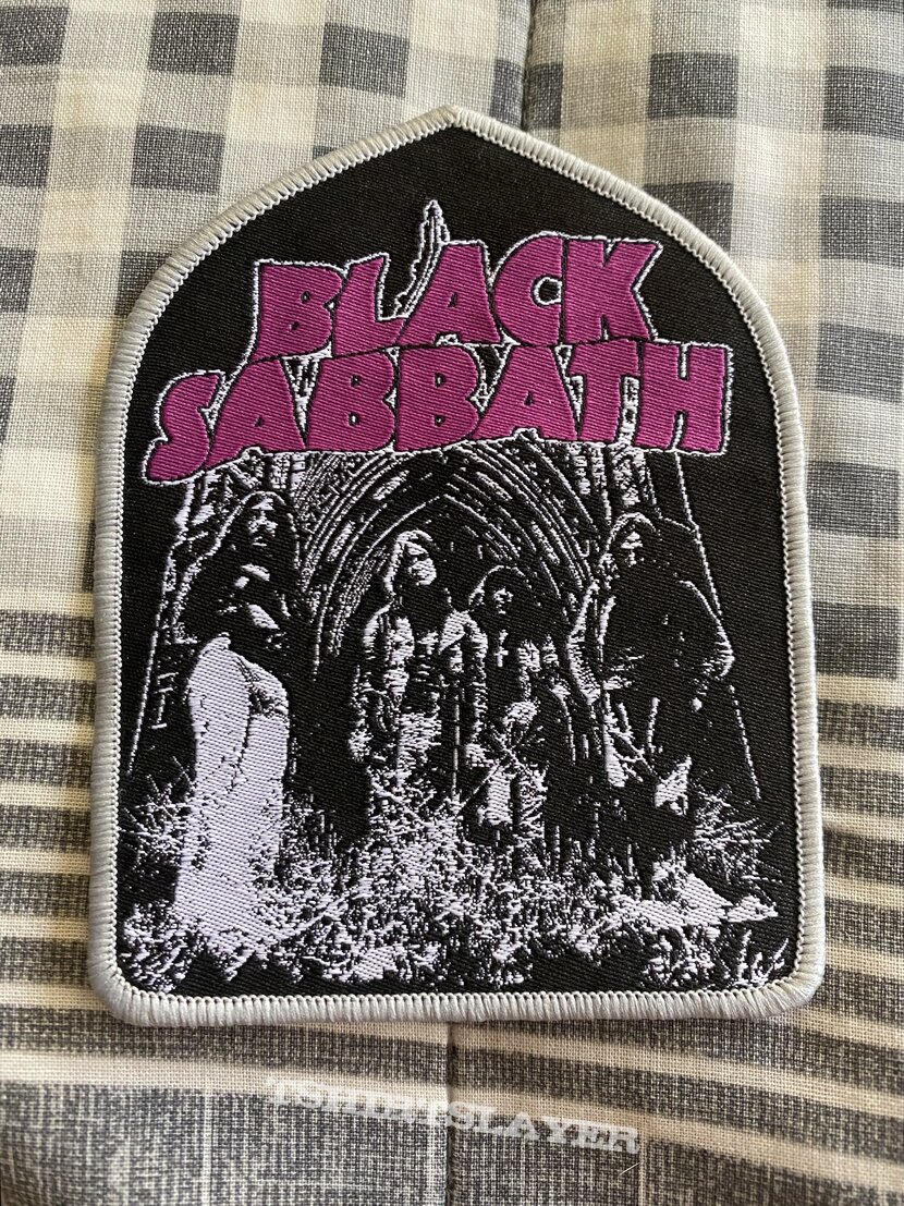 Black Sabbath woven portrait 