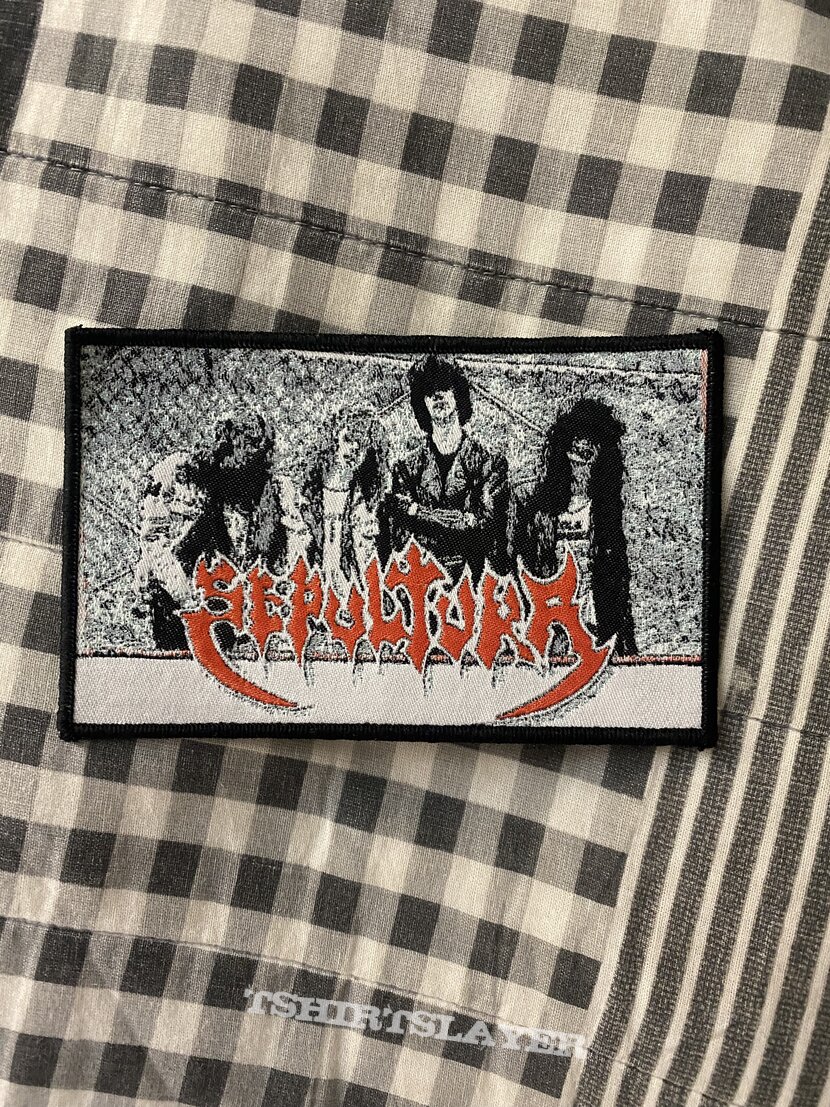 Sepultura woven portrait patch