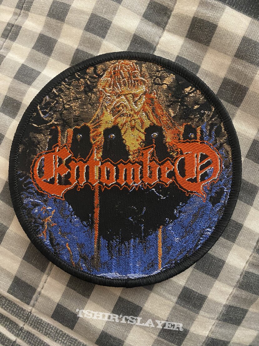 Entombed Clandestine woven circle patch 