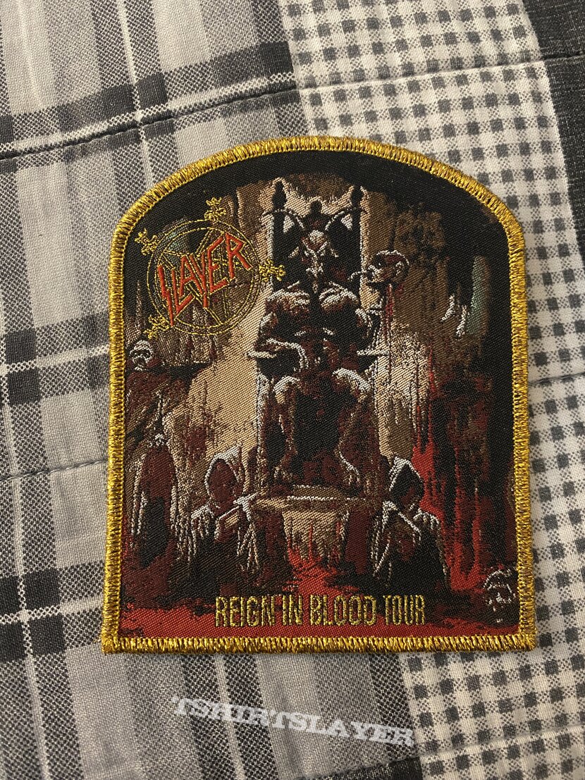 Slayer Reign in Blood Tour woven patch