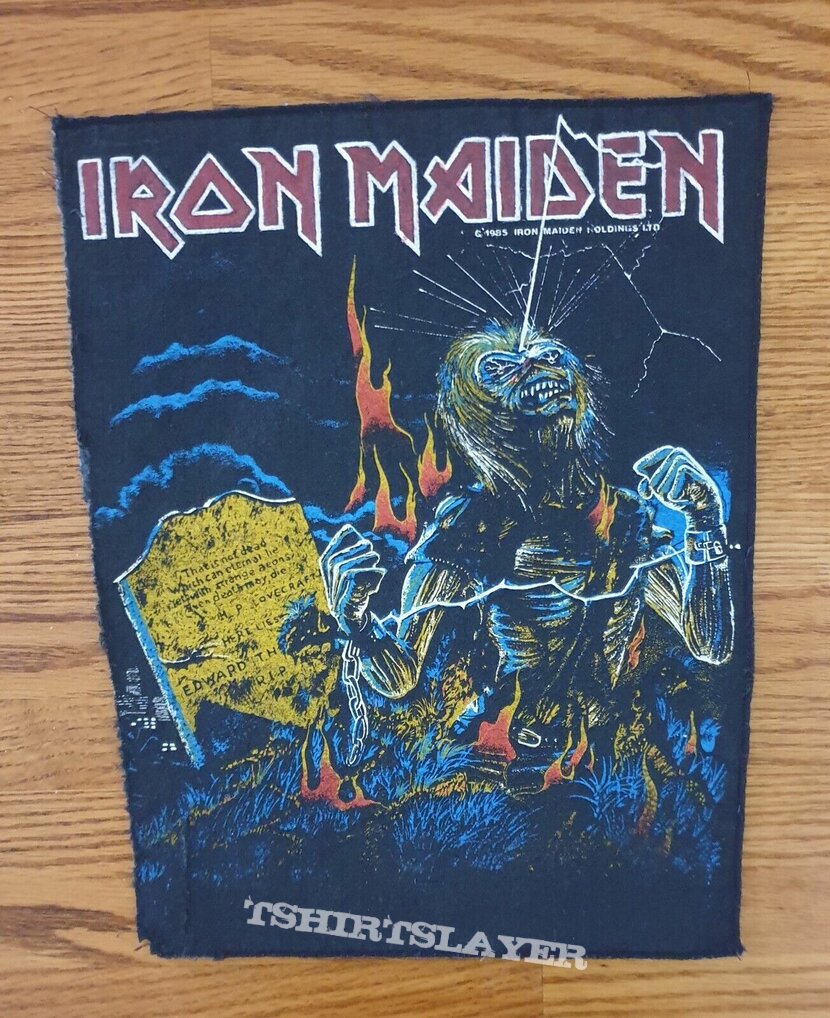  IRON MAIDEN live after death BACK PATCH 1985