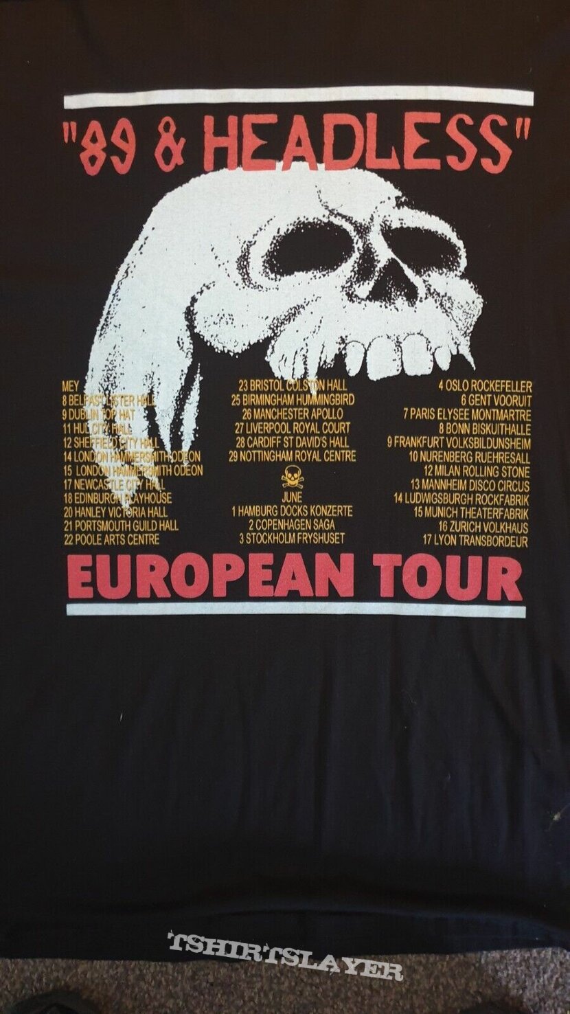 W.A.S.P. the headless children 89 tour T SHIRT *BOOT*