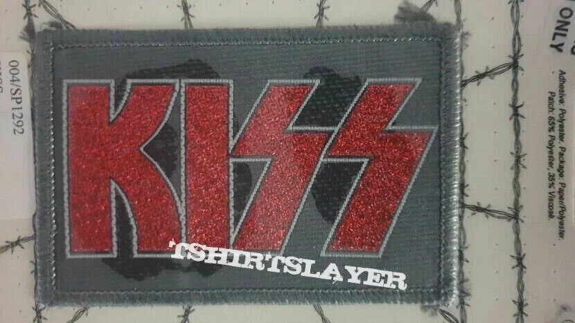 KISS red glitter logo PATCH brand new sealed