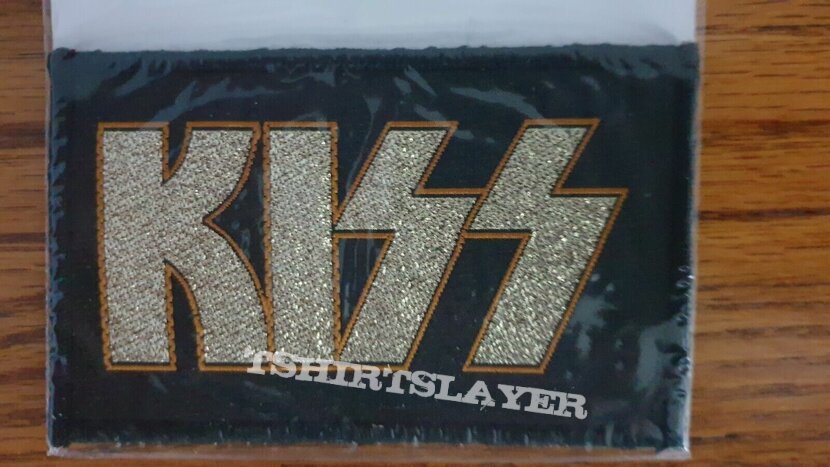 KISS gold glitter logo PATCH brand new sealed