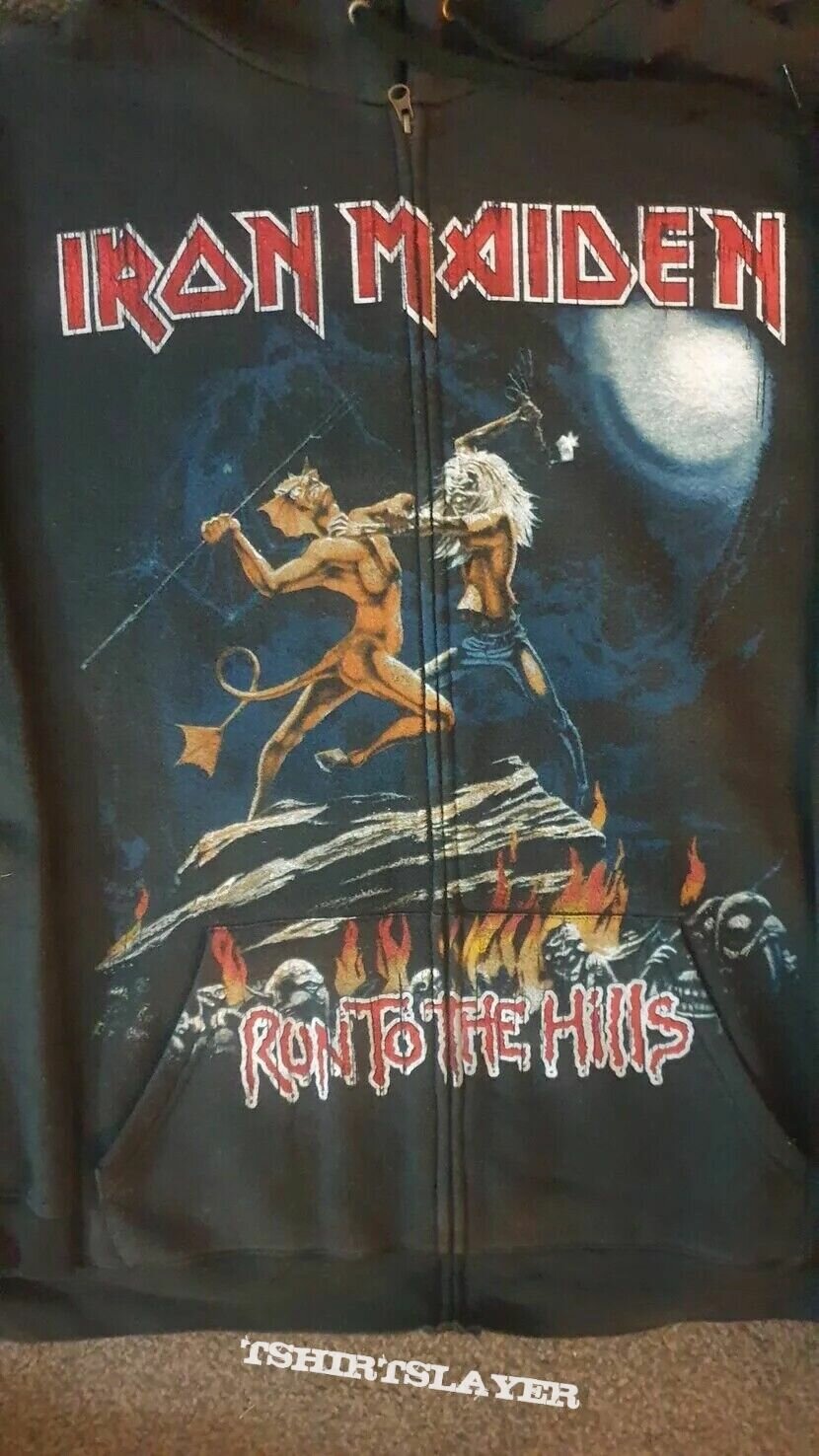 IRON MAIDEN run to the hills hoodie size XXL IRON MAIDEN run to the hills hoodie size XXL