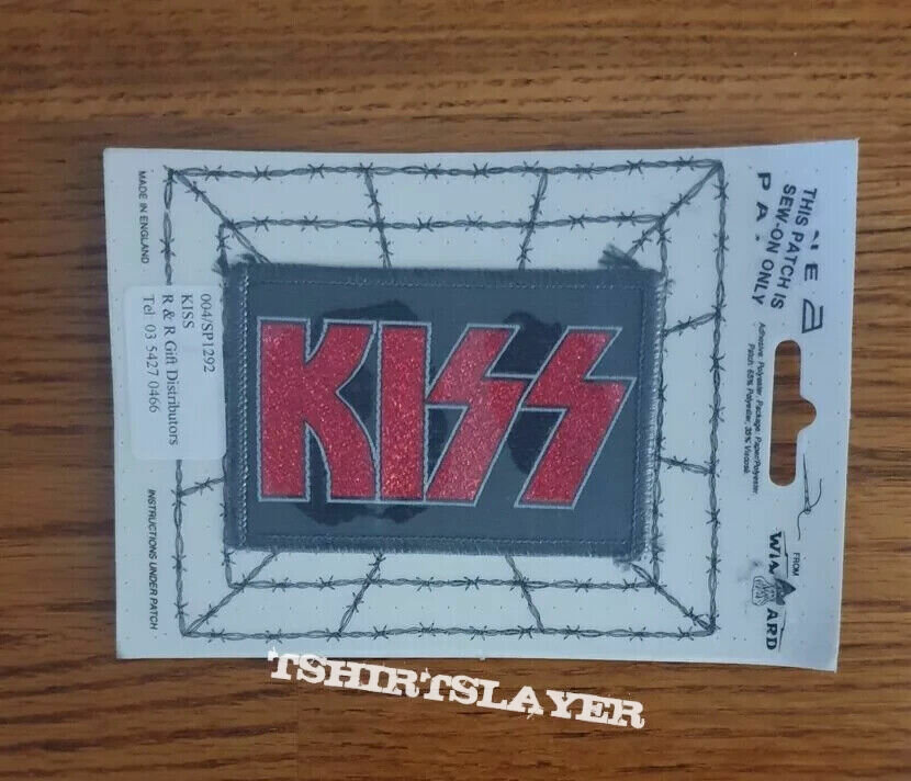 KISS red glitter logo PATCH brand new sealed