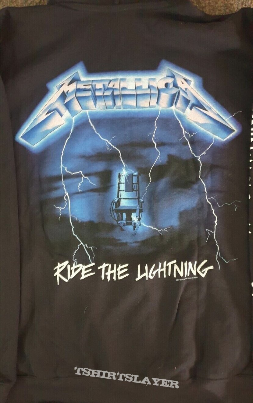 Metallica, METALLICA ride the lightning zip hoodie Hooded Top / Sweater