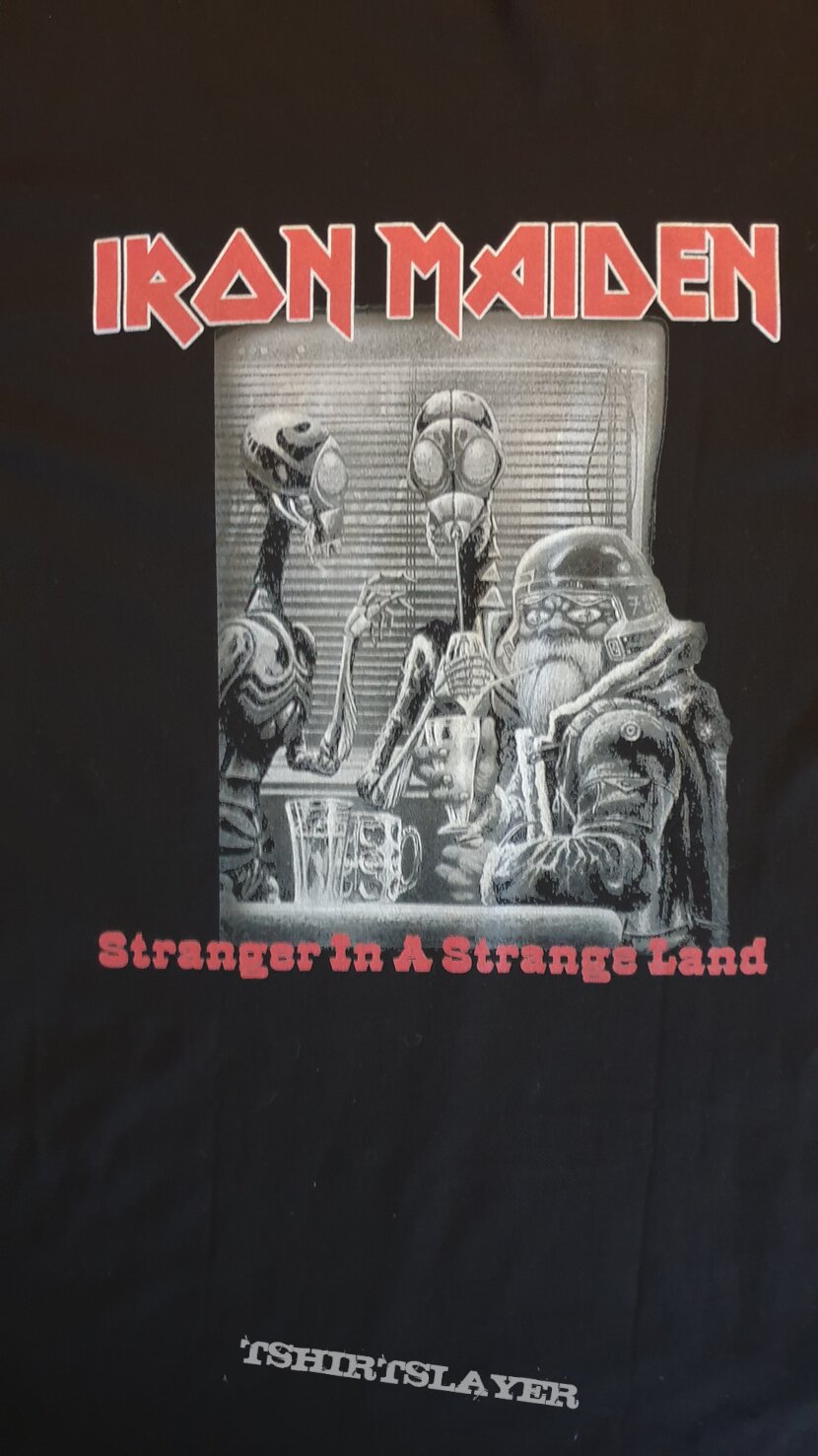 IRON MAIDEN stranger in a strange land T SHIRT *BOOT*