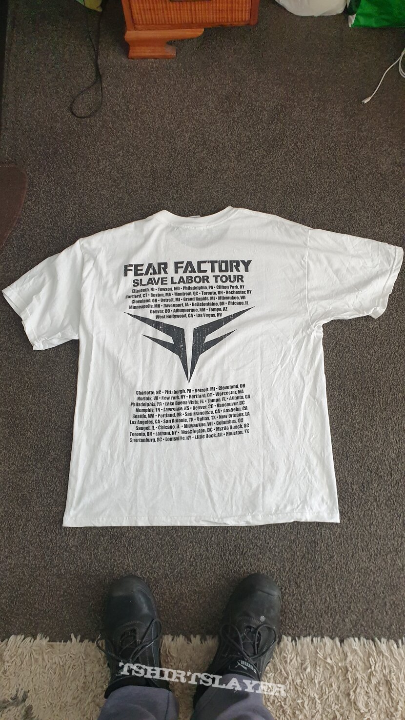 FEAR FACTORY slave labor tour t shirt size XL