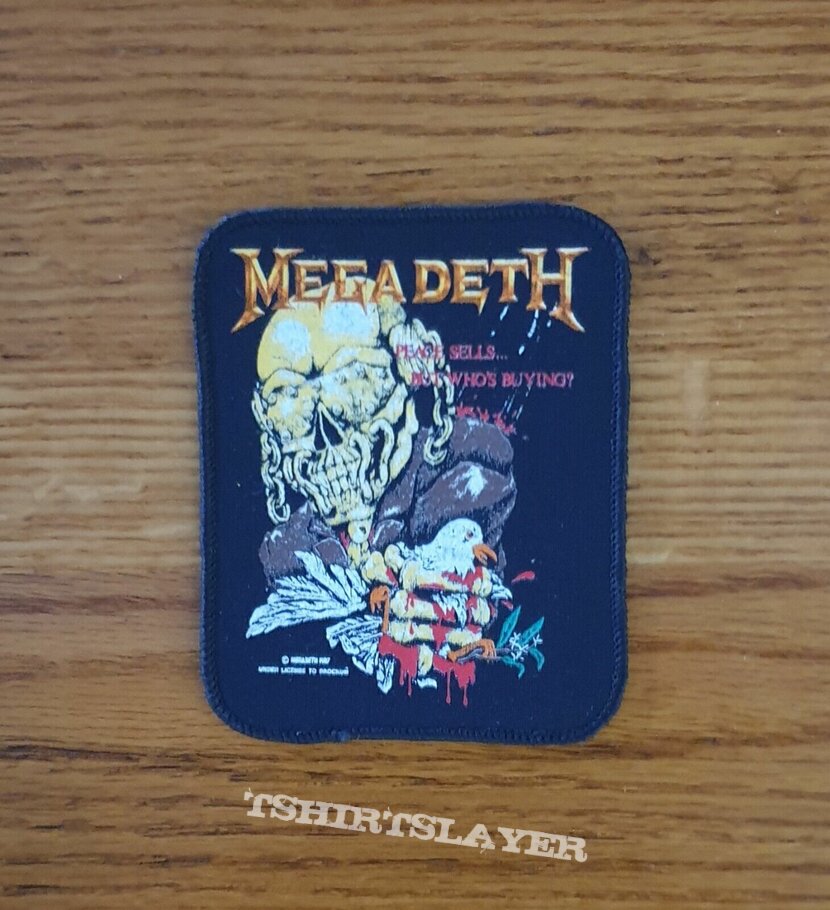 MEGADETH peace sells but whos buying PATCH 1987 mint condition