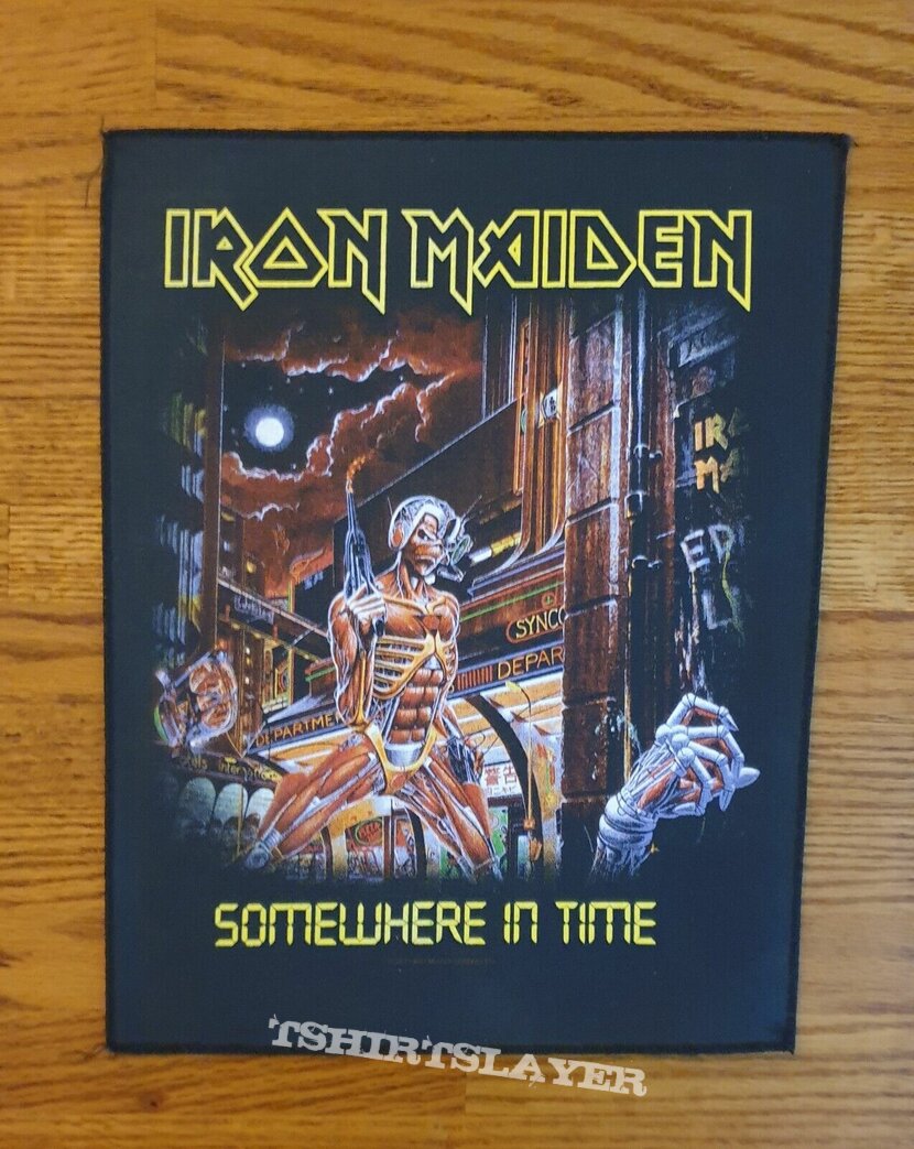 IRON MAIDEN somewhere in time back patch 2011 brand new never used