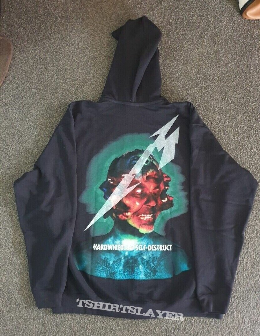 METALLICA hardwired to self destruct ZIP HOODIE