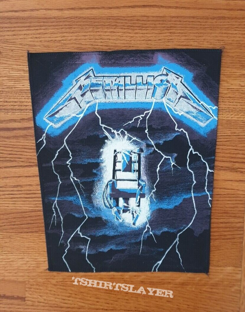 METALLICA ride the lightning back patch