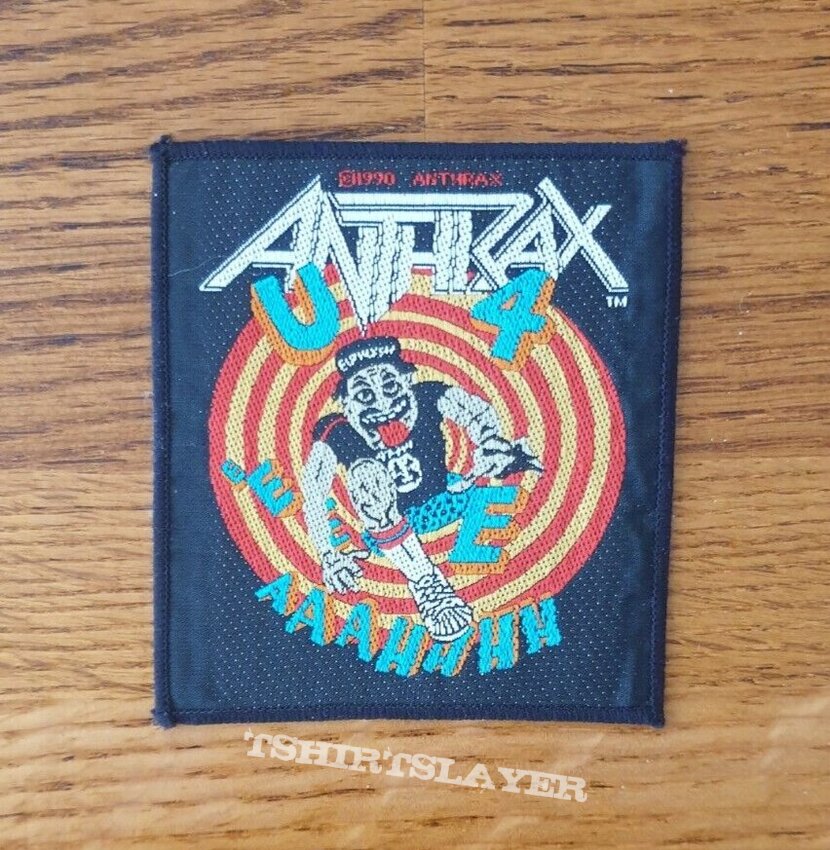 ANTHRAX state of euphoria PATCH 1990