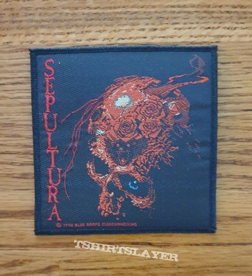 SEPULTURA beneath the remains PATCH 1990