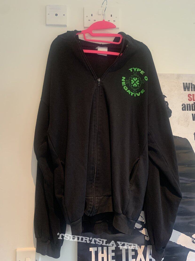 Type O negative 90s zip up hoodie