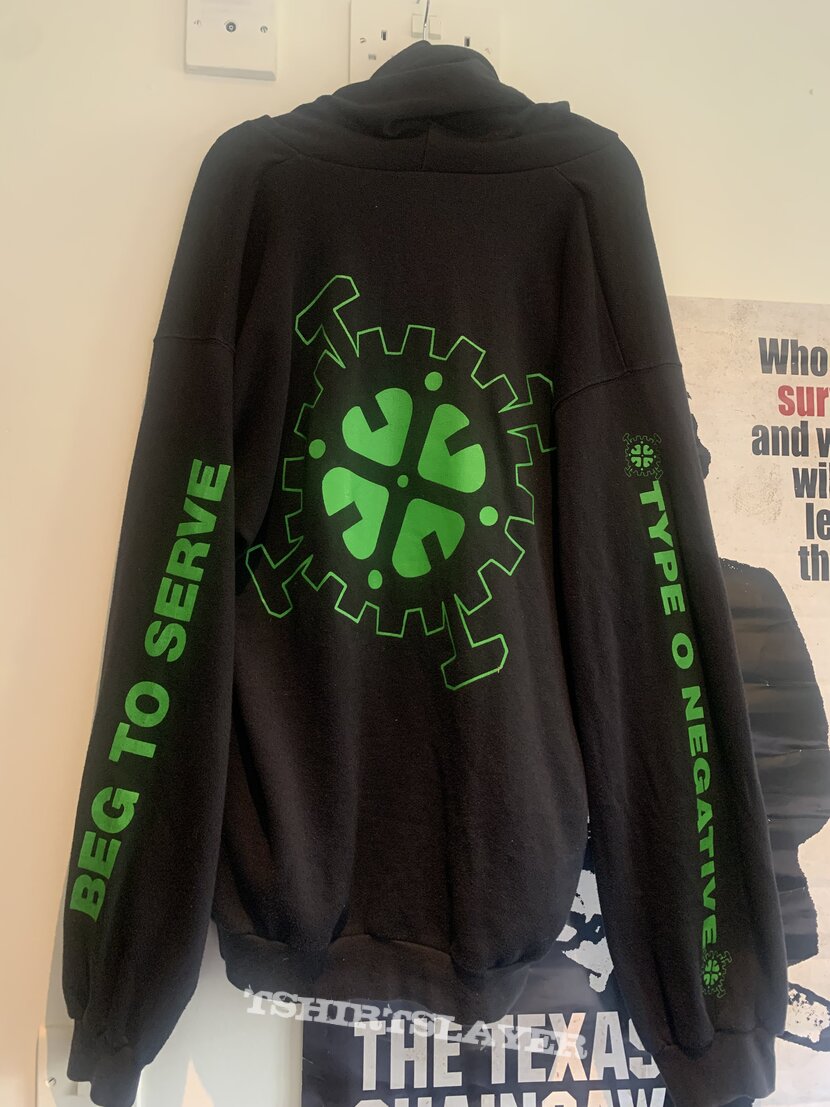 Type O negative 90s zip up hoodie