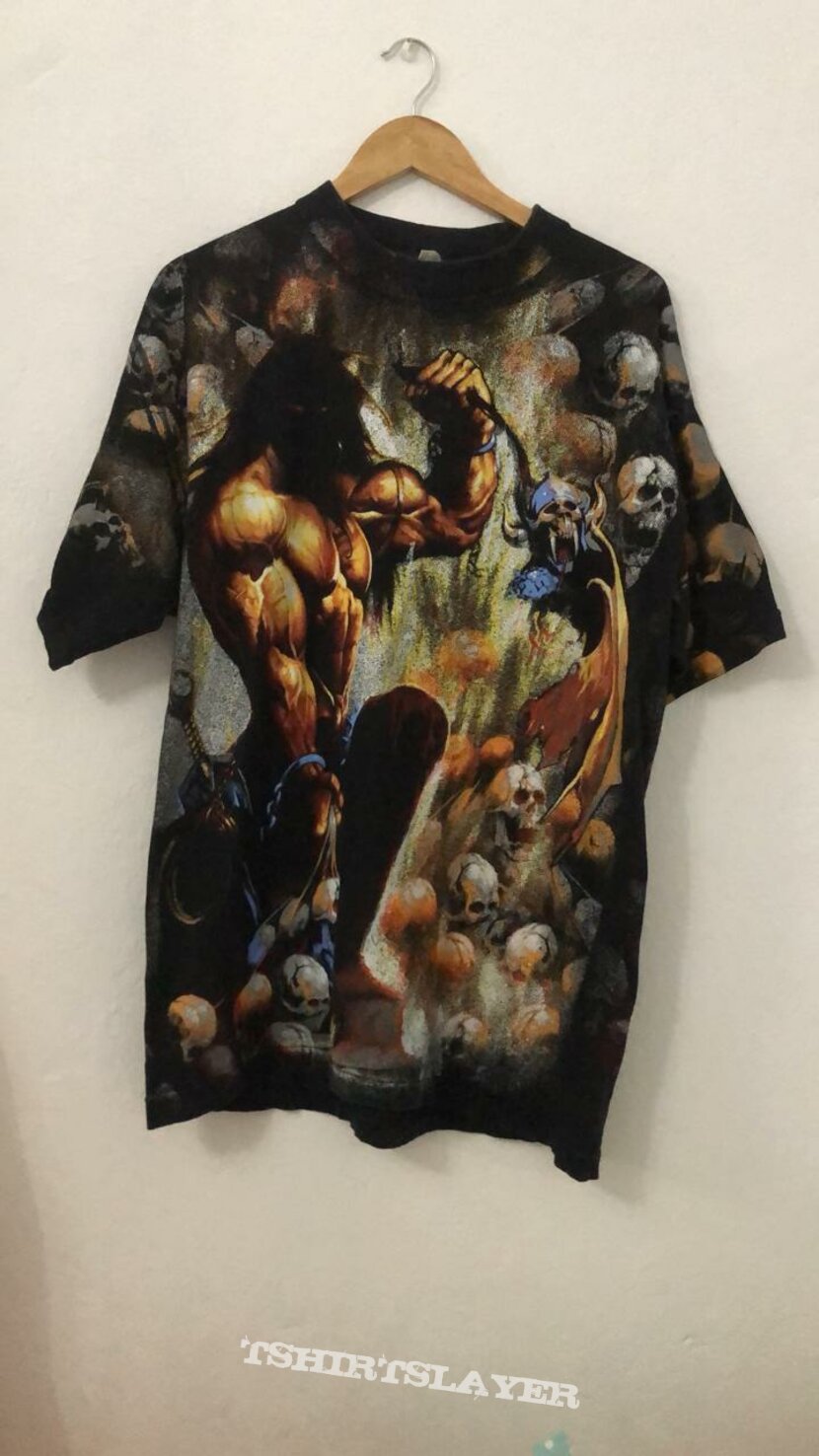 manowar  1994 all over print tshirt