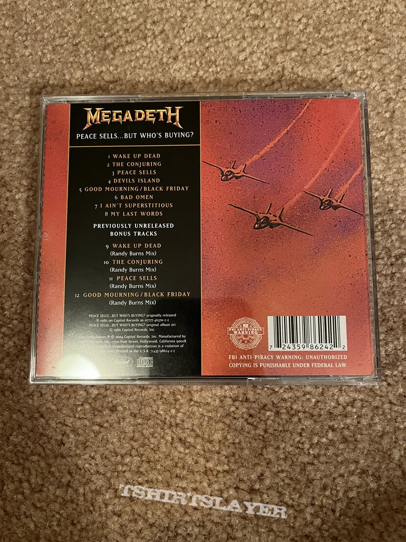 Megadeth Peace Sells But Who’s Buying cd