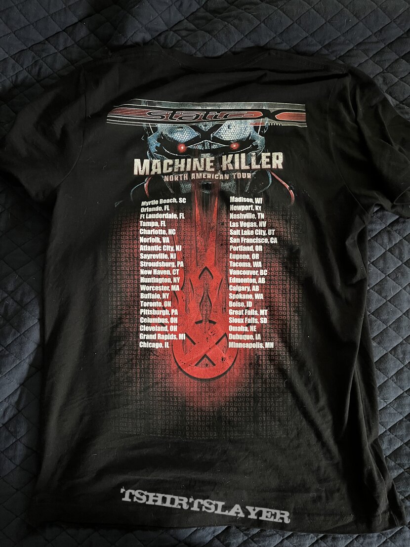 Static-X Static X Machine Killer Tour concert shirt