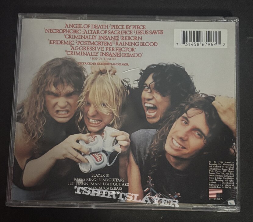 Slayer - Reign In Blood CD