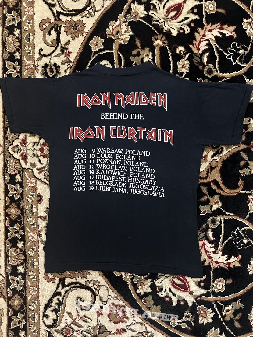 Iron Maiden 1985 Behind The Iron Curtain Promo Shirt