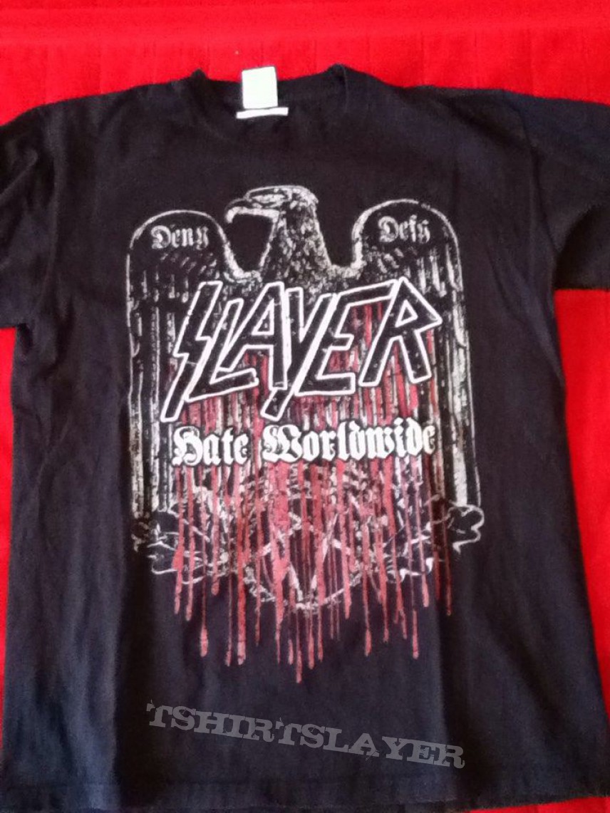 Slayer - Hate Worldwide 2011 tour shirt