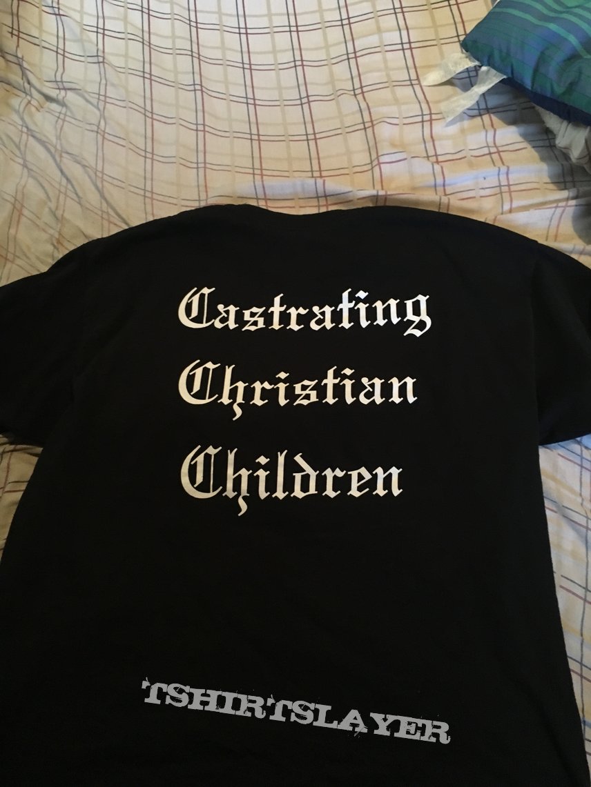 Funeral of God - Castrating Christian Children shirt