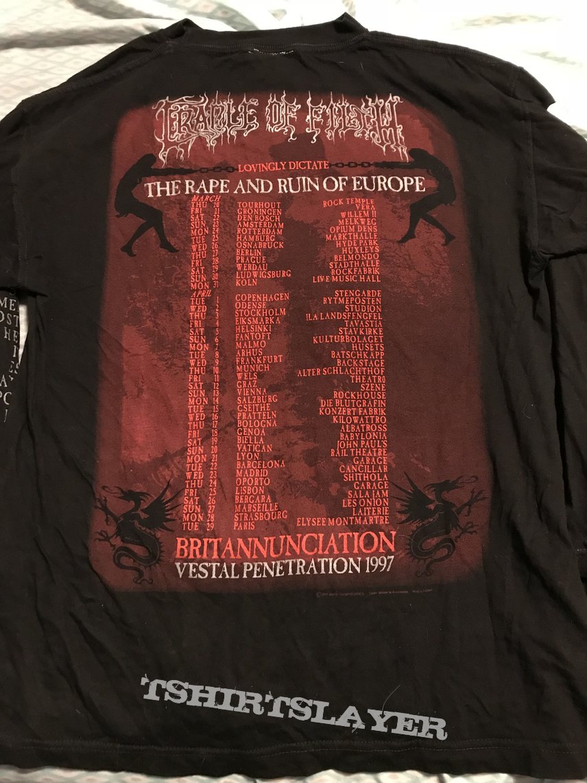 Cradle of Filth - The Rape and Ruin of Europe 1997 longsleeve 