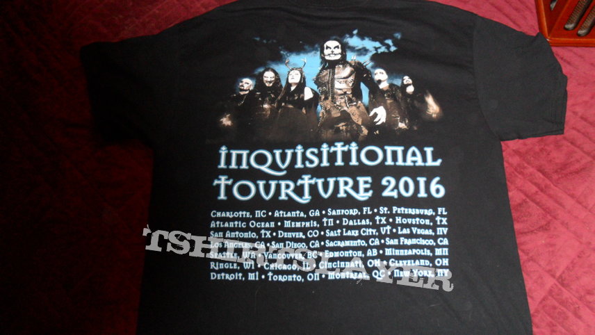 Cradle of Filth - Inquisitional Tourture North America 2016 shirt