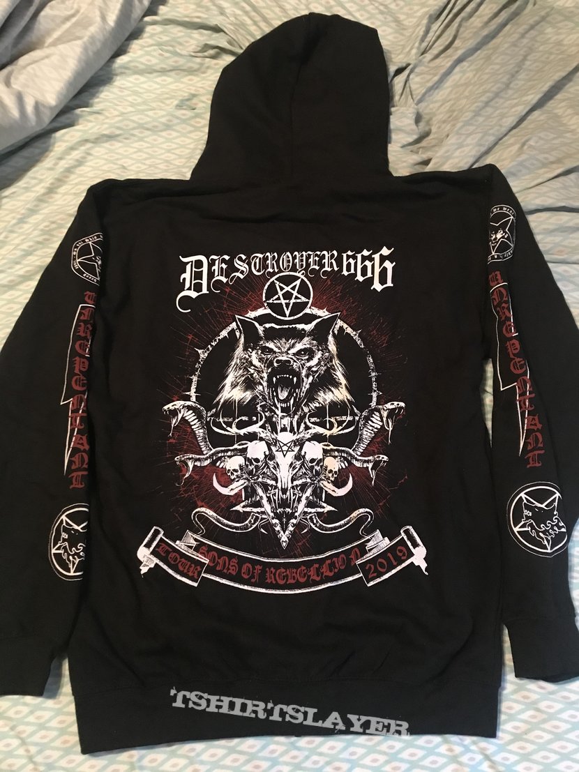 Deströyer 666 Destroyer 666 - Sons of Rebellion tour hoodie | TShirtSlayer  TShirt and BattleJacket Gallery