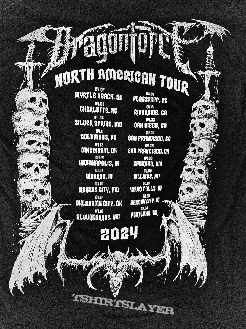 Dragonforce 2024 North American Tour Shirt